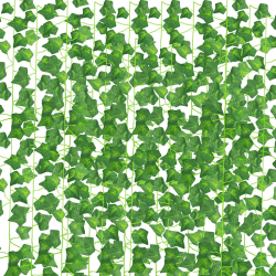 16 stycken konstgjorda blad-2,40 m konstgjord murgröna 81st
