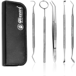 Dental Hygiene Kit -5 Dental Tools Set med spegel