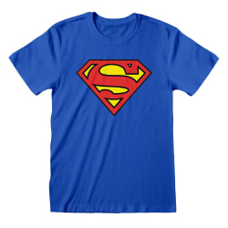 Superman Herr Logotyp T-shirt L Royal Blue Royal Blue L