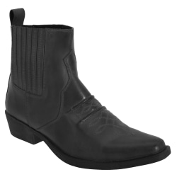 Woodland Mens Distressed Leather Gusset Western Ankel Boots 10 Black 10 UK