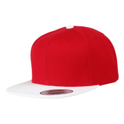 Yupoong Flexfit Unisex Classic Varsity Snapback Cap One Size Re Red/White One Size