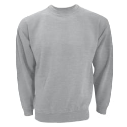 UCC 50/50 Unisex Plain Set In Sweatshirt Top 3XL Heather Grey Heather Grey 3XL