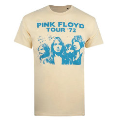 Pink Floyd Mens Tour 72 bomull T-shirt XL guld Gold XL