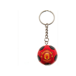 Manchester United FC Crest Ball Nyckelring One Size Röd/Svart Red/Black One Size