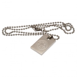 Leicester City FC Dog Tag And Chain One Size Silver Silver One Size