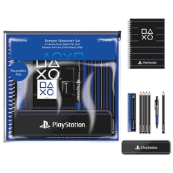 Playstation Pinstripe Bumper Stationery Set (pack med 10) One Si Black/Blue One Size