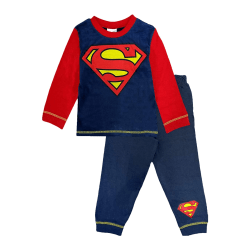Superman Boys Logopyjamas 18-24 månader Röd/Blå Red/Blue 18-24 Months