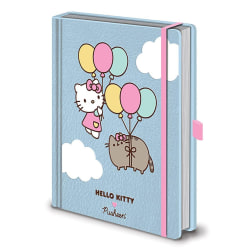 Pusheen Hello Kitty A5 Notebook One Size Blå/Rosa/Vit Blue/Pink/White One Size