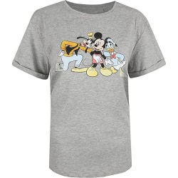 Disney Dam/Dam Mickeys Crew Heather T-Shirt S Sports Grey Sports Grey S