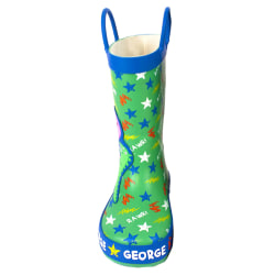 Greta Gris Boys George Pig Dinosaur Wellington Boots 4 UK Child Blue/Green 4 UK Child