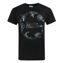 Game of Thrones Sigils T-shirt S Svart för män Black S