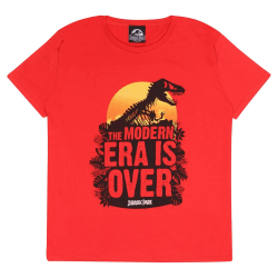 Jurassic Park Childrens/Kids Modern Era Is Over T-shirt 5-6 Ja Red/Black 5-6 Years