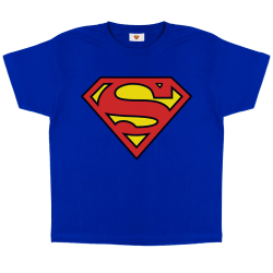 Superman Boys Logo T-shirt 13-14 år Kungsblå Royal Blue 13-14 Years