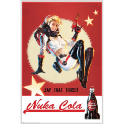 Fallout Officiell Nuka Cola Poster One Size Röd/Vit Red/White One Size