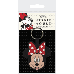 Minnie Mouse Face Woven Keyring One Size Svart/Röd/Vit Black/Red/White One Size