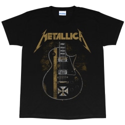 Metallica Dam/Dam Hetfield Guitar Boyfriend T-Shirt L Bla Black L