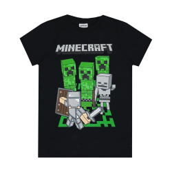 Minecraft T-shirt med logotyp för barn/barn äventyr 11-12 år Bla Black/Green/Grey 11-12 Years