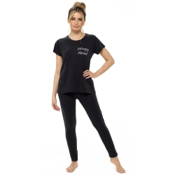 Foxbury T-shirt och leggings för dam/dam Set 16-18 Bla Black 16-18
