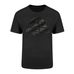 Jurassic Park Unisex Vuxen Logotyp T-shirt XXL Svart Black XXL