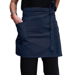 Dennys Unisex Cross Dyed Denim midjeförkläde med ficka One Size Indigo Denim One Size