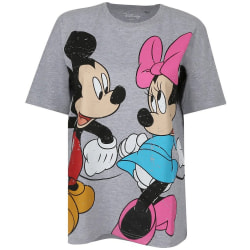 Disney Mickey & Minnie Mouse Slouch T-Shirt S Hea Heather Grey S