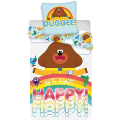 Hey Duggee Happy Cover Set Single Flerfärgad Multicoloured Single