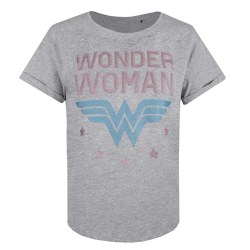 Wonder Woman Dam/Dam Stars bomull T-shirt S Sports Grey Sports Grey S