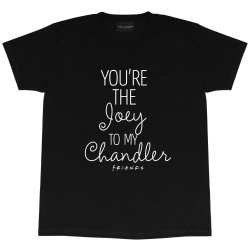Friends Mens Joey To My Chandler T-Shirt 3XL Svart Black 3XL