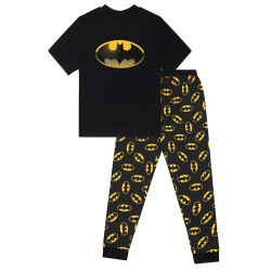 Batman Herr Pyjamas Set L Svart Black L