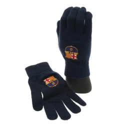 FC Barcelona officiella vuxna Unisex stickade handskar One Size Nav Navy One Size