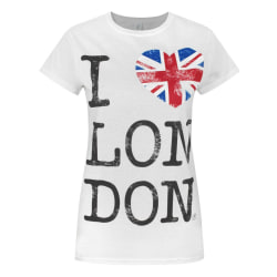 Damer/damer I Love London T-shirt XL Vit White XL