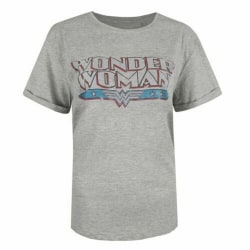 Wonder Woman Retro T-shirt dam/dam M Sports Grå/Blå Sports Grey/Blue M