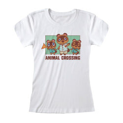 Animal Crossing Dam/Ladies Nook Familjepassad T-shirt XXL Wh White XXL