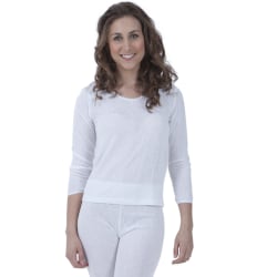 Långärmad t-shirt för termokläder för damer/damer Thermal Rang White Bust Fit: 42-44inch (18-20)