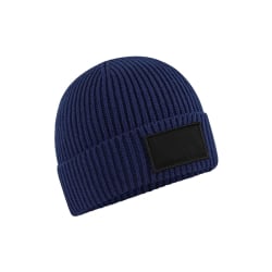 Beechfield Fashion Woven Patch Beanie One Size Oxford Marinblå/Black Oxford Navy/Black One Size