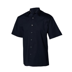 Henbury kortärmad arbetsskjorta för män S Marinblå Navy S