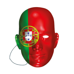 Portugal Party Mask One Size Röd/Grön Red/Green One Size