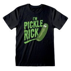 Rick And Morty Unisex Vuxen Pickle Rick T-shirt M Svart/Grön Black/Green M