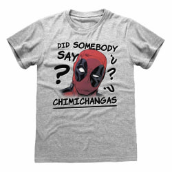 Deadpool Mens Chimichangas T-Shirt XL Heather Grey Heather Grey XL