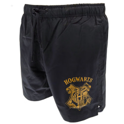 Harry Potter Herr Hogwarts Crest Simshorts M Marinblå/Guld Navy/Gold M