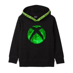 Xbox barn/barn logotyp paljett flip hoodie 8-9 år svart Black 8-9 Years