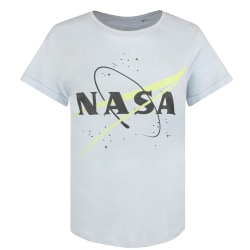 NASA Neon T-shirt för kvinnor/damer M Himmelsblå Sky Blue M