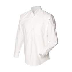 Henbury långärmad klassisk Oxford arbetsskjorta för män L Vit White L