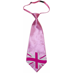 Amscan Union Jack Jumbo Tie One Size Rosa/Röd/Vit Pink/Red/White One Size