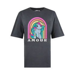 My Little Pony Dam/Dam Amour Oversized T-shirt L Mörk Cha Dark Charcoal L