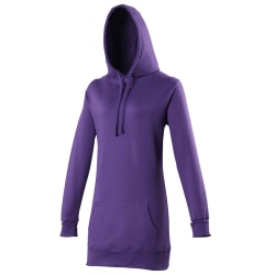 Awdis Girlie Dam Longline Hooded Sweatshirt / Hoodie XS Purp Purple XS