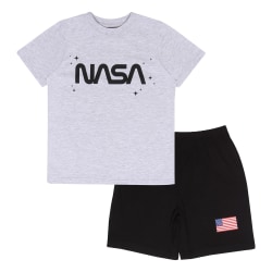 NASA barn/barn US Flag Short Pyjamas Set 9-10 år Svart/H Black/Heather Grey 9-10 Years