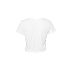Bella + Canvas Flowy Cropped T-shirt för kvinnor XL Vit White XL