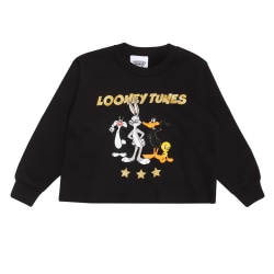 Looney Tunes Girls Group Stars Crop Sweatshirt 3-4 år Svart Black 3-4 Years