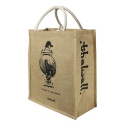 Hy Thelwell Collection Hessian Shopper Bag One Size Beige/Svart Beige/Black One Size